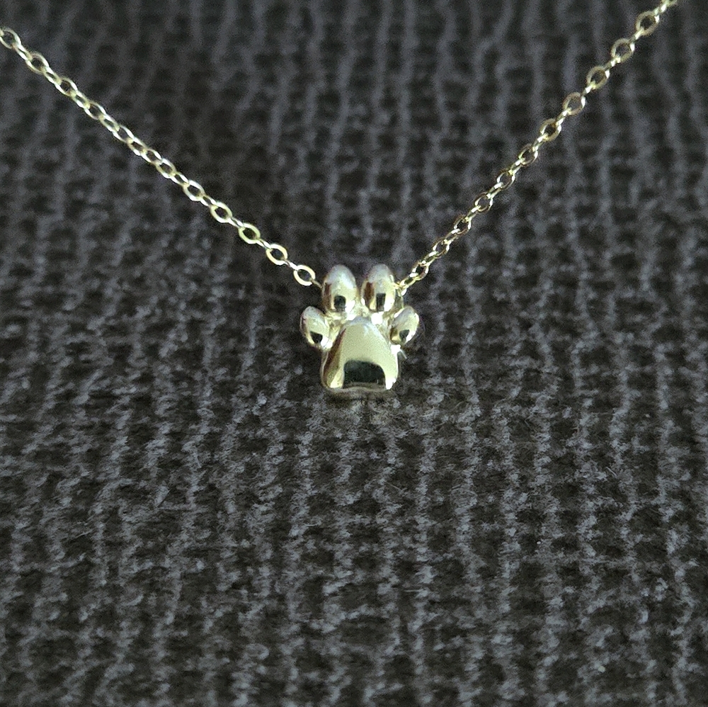 Isabella M. Dainty Gold💛 Paw🐾 Pendant Necklace - NIB - Picture 11 of 15
